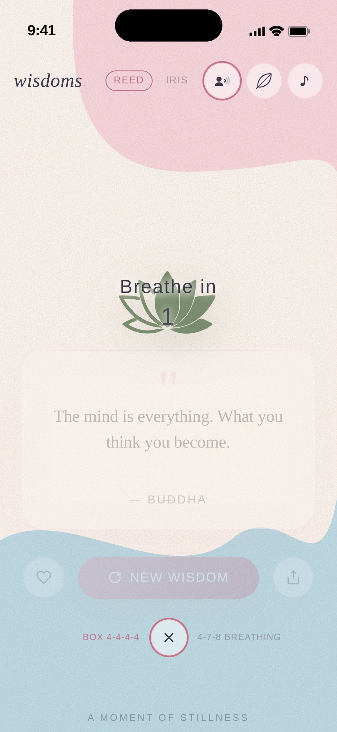 Breathing exercise active